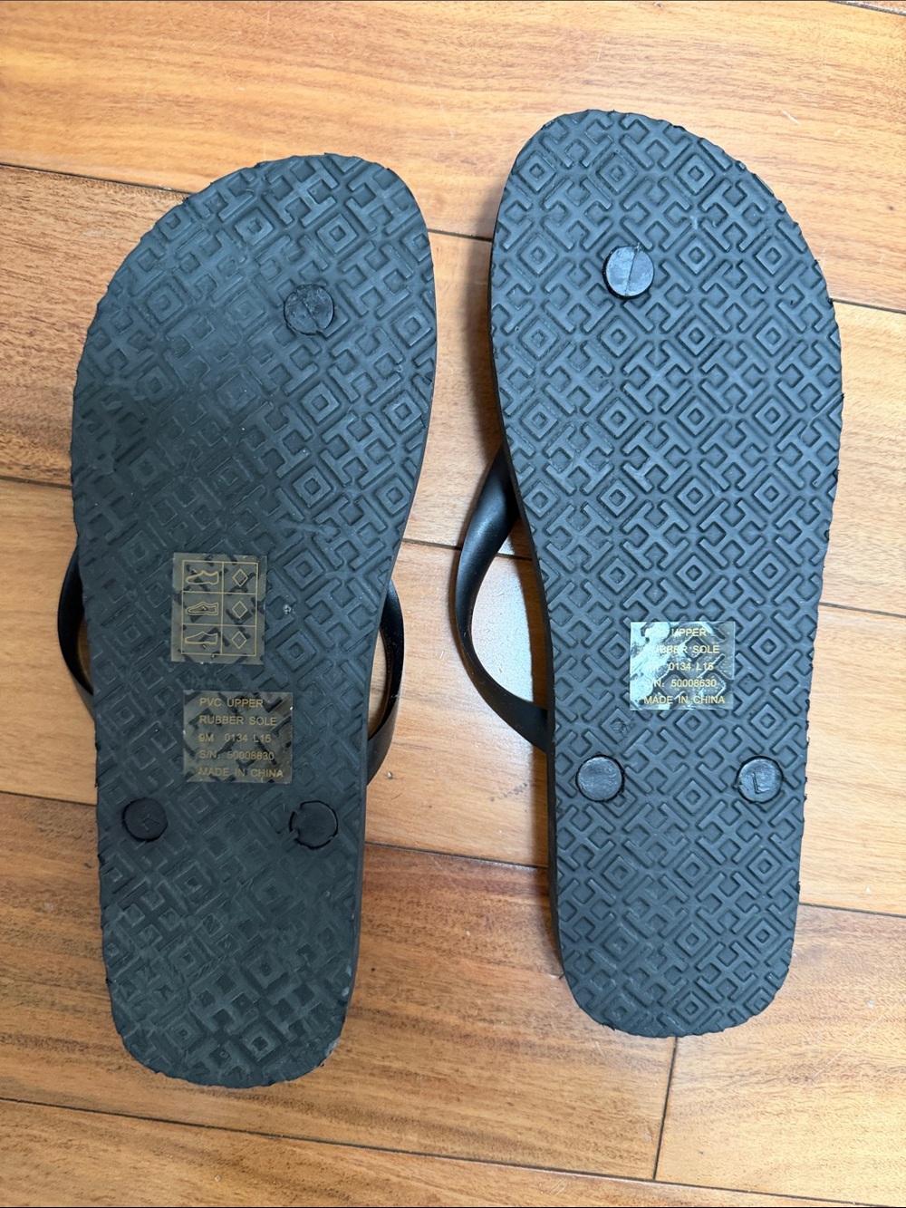 Tory Burch Black and White Logo Pattern Flip Flop Sandals - Picture 2 of 2